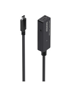Aisens Cable USB 3.2 Gen1x1 Prolongador con Amplificador - USB-C/M-USB-C/H - 5m - Color Negro
