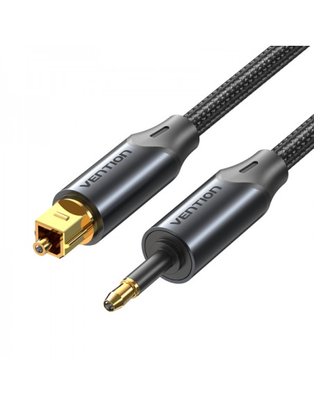 Vention Cable de Audio de Fibra Optica - 1m - Color Negro