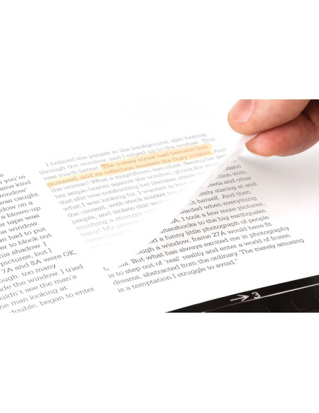 Bloc de notas adhesivas quita y pon post-it 600 transparente 73x73 mm con 36 hojas