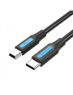 Vention Cable USB-C Macho a MiniUSB Macho - 0.5m - Color Negro