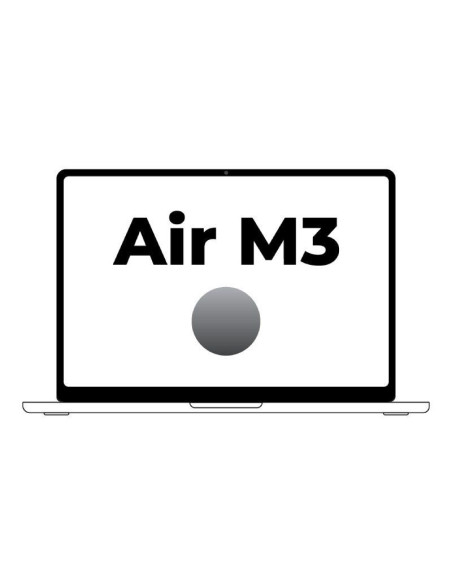 Apple Macbook Air 13,6"/ M3 8-Core CPU/ 16Gb/ 256Gb SSD/  8-Core GPU/ Gris Espacial