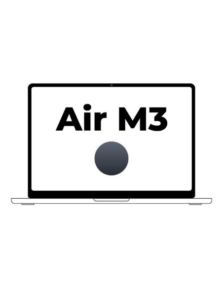 Apple Macbook Air 13,6"/ M3 8-Core CPU/ 24Gb/ 512Gb SSD/  10-Core GPU/ Medianoche