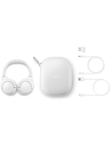 Auriculares Inalámbricos Philips TAH8506/ con Micrófono/ Bluetooth/ Blancos