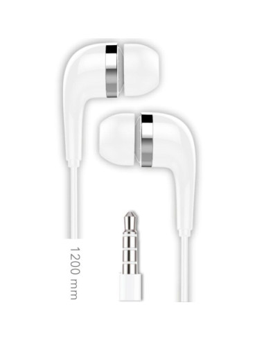 Pack 10 Auriculares Intrauditivos Tech One TEC2955/ con Micrófono/ Jack 3.5/ Blancos