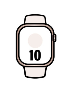 Apple Watch Series 10/ GPS/ Cellular/ 42mm/ Caja de Aluminio Oro Rosa / Correa Deportiva Rosa Rubor M/L