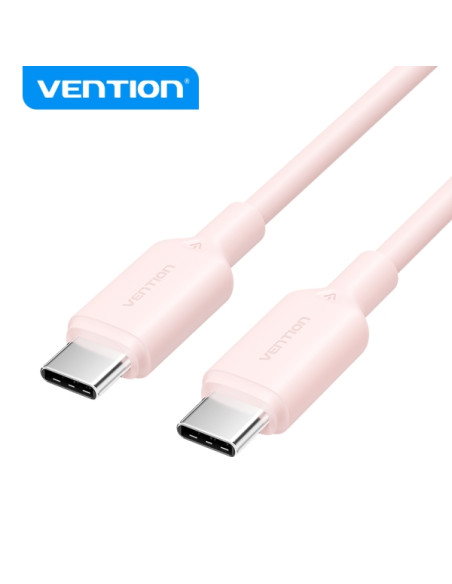 Vention Cable USB - Conector Niquelado - Potencia 60W - Corriente Max. 3A - Color Rosa