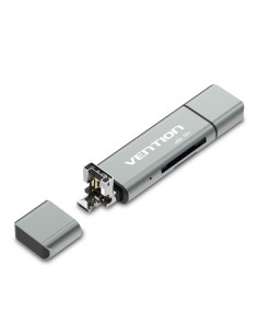 Vention Lector de Tarjetas Externo USB 2.0 - Color Gris
