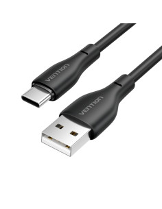 Vention Cable de Carga Interfaz USB-A/USB-C - Velocidad 480Mbps - Alimentacion 3A - Potencia 15W - Color Negro