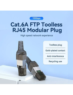 Conector RJ45 IDIH0/ Cat.6A FTP/ Sin Herramientas 2