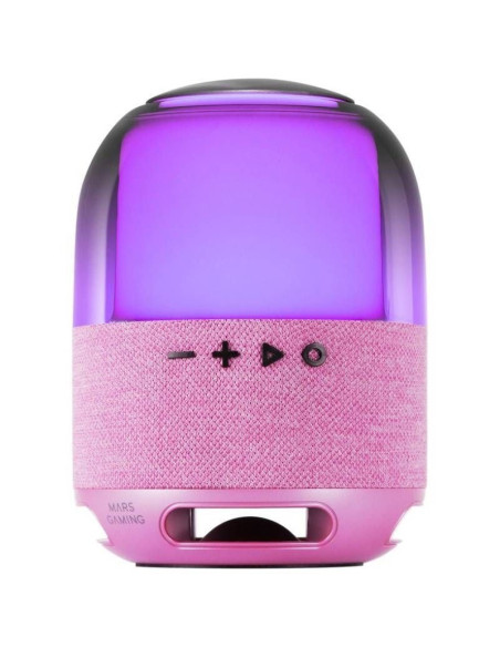 Altavoz con Bluetooth Mars Gaming MS-FLOW/ 15W/ 1.0/ Rosa