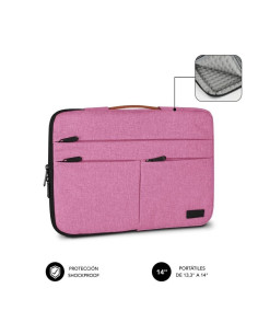 Funda Subblim Air Padding 360 Sleeve para Portátiles hasta 14""/ Rosa