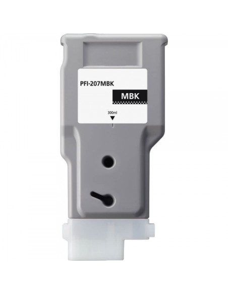 Canon PFI207 Negro Mate Cartucho de Tinta Pigmentada Generico - Reemplaza PFI207MBK/8788B001