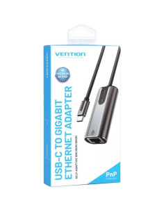 Adaptador USB Tipo-C - RJ45 Vention CFNHB/ 1000Mbps 2