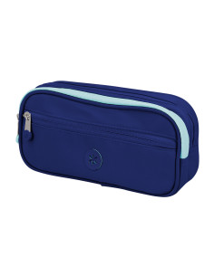 Estuche portatodo antartik 3 compartimentos compañero de mochila color azul marino 100 x 60 x 220 mm 2