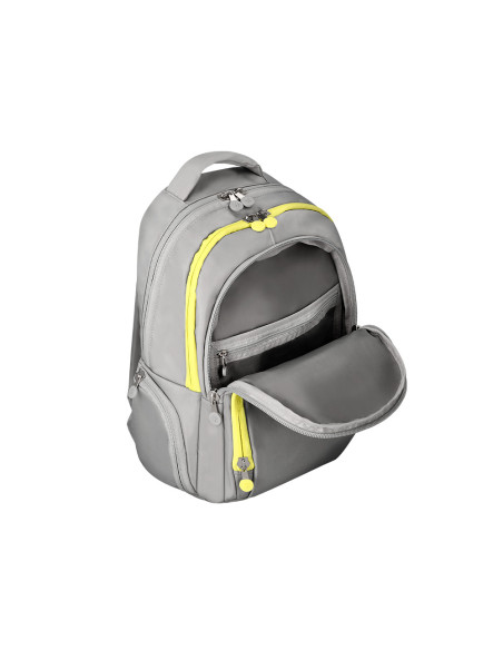 Mochila antartik multibolsillo 19l compartimento para portatil y tablet color gris 450 x 160 x 300 mm