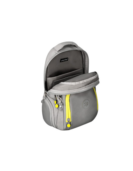 Mochila antartik multibolsillo 19l compartimento para portatil y tablet color gris 450 x 160 x 300 mm