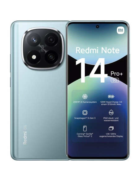 Smartphone Xiaomi Redmi Note 14 Pro+ 8GB/ 256GB/ "/ 5G/ Azul