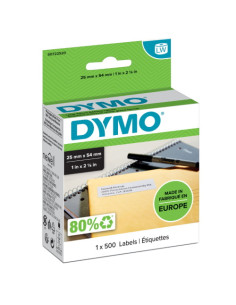 Dymo LabelWriter 11352 Etiquetas Originales Multiusos Autoadhesivas - 25x54mm - 500 Unidades - S0722520