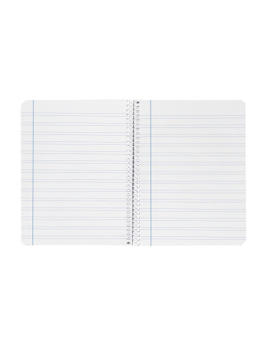 Cuaderno espiral liderpapel din a5 witty tapa dura 80h 90gr rayado montessori 3,5 mm colores surtidos