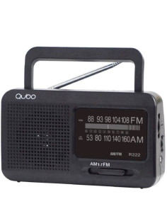 Radio Portátil Qubo R-222/ Negro