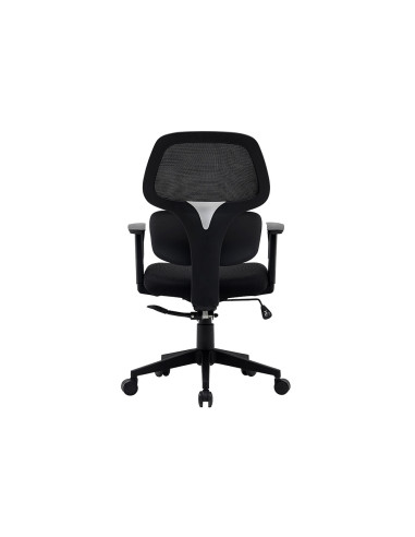 Silla q-connect oficina ancona malla base metalica alt max 1110 anc 660 prof 590 ruedas premium color negro