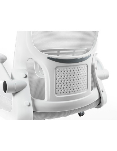 Silla q-connect oficina alba malla base metalica alt max 1110 anc 610 prof 580 ruedas premium color blanco