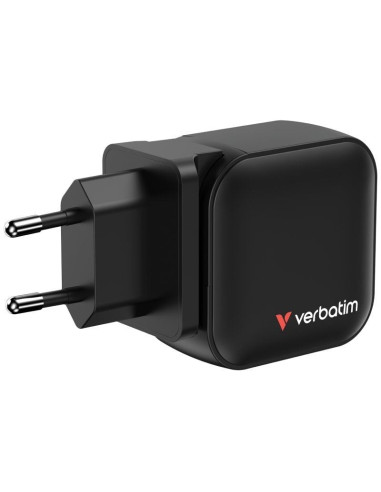 Cargador de Pared Universal Verbatim Mini GaN Wall Charger/ 2xUSB Tipo-C/ 1xUSB/ 70W