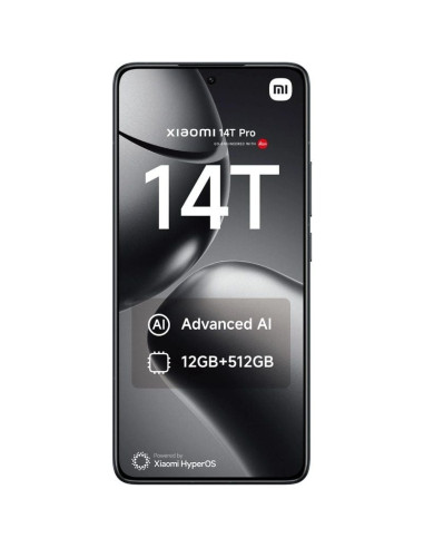 Smartphone Xiaomi 14T Pro 12GB/ 256GB/ 6.67"/ 5G/ Negro Titanio