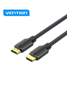 Vention Cable HDMI 2.0 4K - Resolucion 4K a 60Hz - Soporte 3D - Sincronizacion Audio/Video - Conectividad Universal - Color Negr