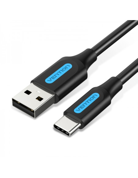 Vention Cable USB-A Macho a USB-C Macho 3A 60W 480Mbps - 1.5m - Color Negro