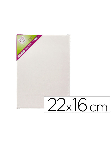 Bastidor lidercolor lienzo grapado lateral algodon 100% 22x16 cm