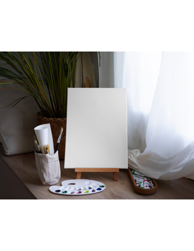 Bastidor lidercolor lienzo grapado lateral algodon 100% 22x16 cm