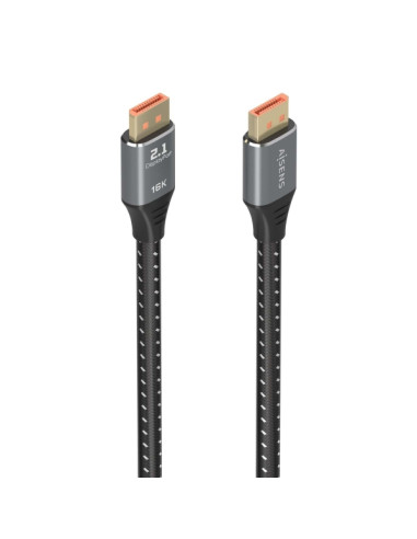 Aisens Cable DISPLAYPORT V2.1 16K 60HZ 80GBPS - DP/M-DP/M - 1.5m - Color Negro