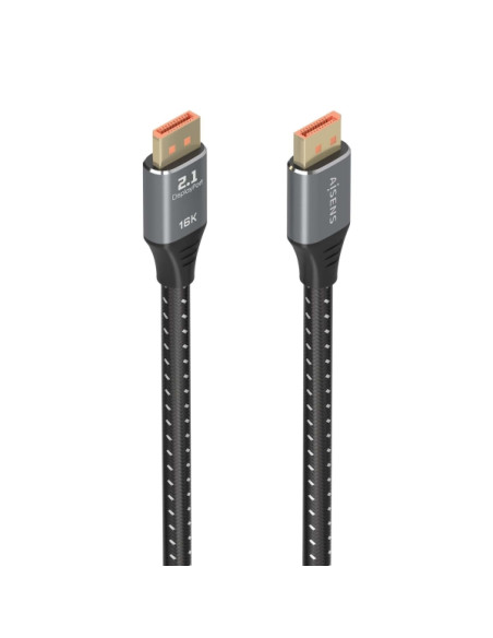 Aisens Cable DISPLAYPORT V2.1 16K 60HZ 80GBPS - DP/M-DP/M - 1.5m - Color Negro