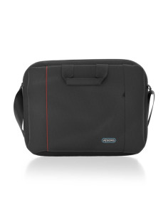 Aisens Maletin para Portatil 15,6"" - Acolchado Fino - Bolsillo Frontal con Cremallera - Diseño Multifuncional - Color Negro