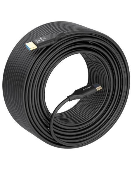 Cable HDMI 2.0 AOC 4K Aisens A148-0929/ HDMI Macho - HDMI Macho/ 15m/ Negro
