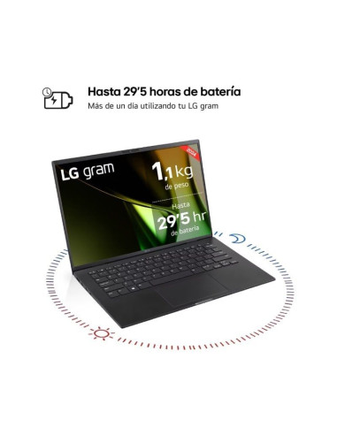 Portátil LG Gram 14Z90S-V.AP55B Intel Core Ultra 5-125H/ 16GB/ 512B SSD/ 14"/ Win11 Pro
