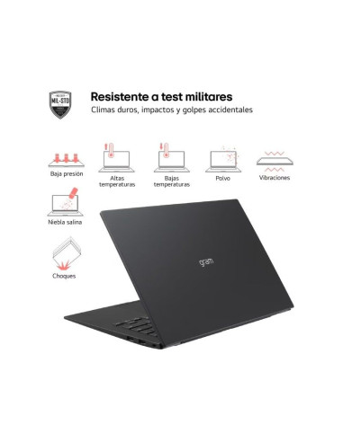 Portátil LG Gram 14Z90S-V.AP55B Intel Core Ultra 5-125H/ 16GB/ 512B SSD/ 14"/ Win11 Pro