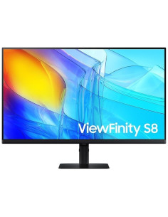 Monitor Profesional Samsung ViewFinity S8 S80D S32D800EAU 32"/ 4K/ Regulable en altura/ Negro