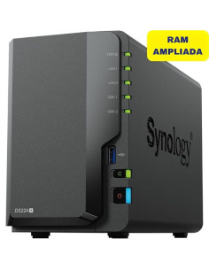 NAS Synology Diskstation DS224+/ 2 Bahías 3.5"- 2.5"/ 6GB DDR4/ Formato Torre