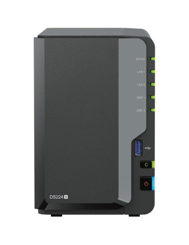 NAS Synology Diskstation DS224+/ 2 Bahías 3.5"- 2.5"/ 6GB DDR4/ Formato Torre