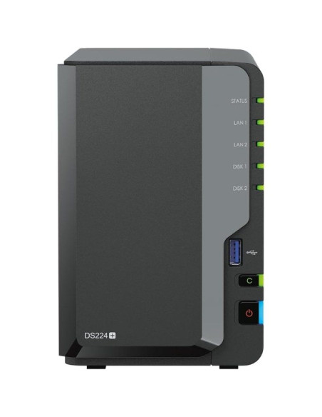 NAS Synology Diskstation DS224+/ 2 Bahías 3.5"- 2.5"/ 6GB DDR4/ Formato Torre