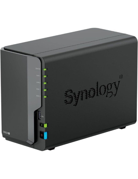 NAS Synology Diskstation DS224+/ 2 Bahías 3.5"- 2.5"/ 6GB DDR4/ Formato Torre