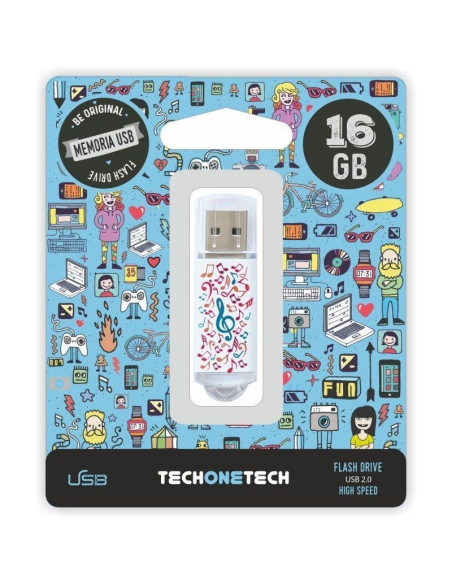 Pendrive 16GB Tech One Tech Music Dream USB 2.0