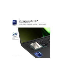 Portátil LG Gram 14Z90S-G.AA55B Intel Core Ultra 5-125H/ 16GB/ 512B SSD/ 14"/ Win11 2