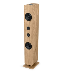 Thomson DS702 Torre de Sonido Luminosa Bluetooth- Potencia Musical 120W -  Color Madera