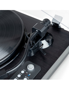 Thomson TT650BT Tocadiscos Estereo con Altavoces Incorporados - Funcion Parada Automatica -  Conexion RCA/Bluetooth - Color Negr 2