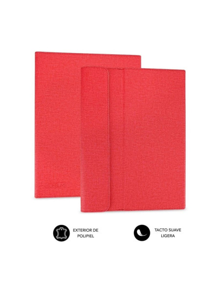 Funda Subblim Clever Stand para Tablets de 9"-10.1"/ Roja