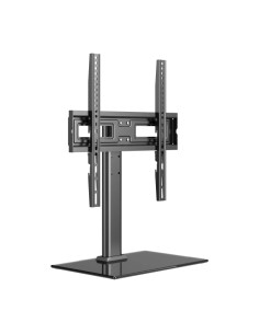 Unykach Soporte de Mesa para TV de 23"-60" - Base de Vidrio Templado - Peso Max 40Kg - VESA 400x400mm - Color Negro