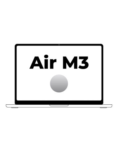 Apple Macbook Air 15" / M3 8-Core CPU/ 16Gb/ 512Gb SSD/ 10-Core GPU/ Plata
